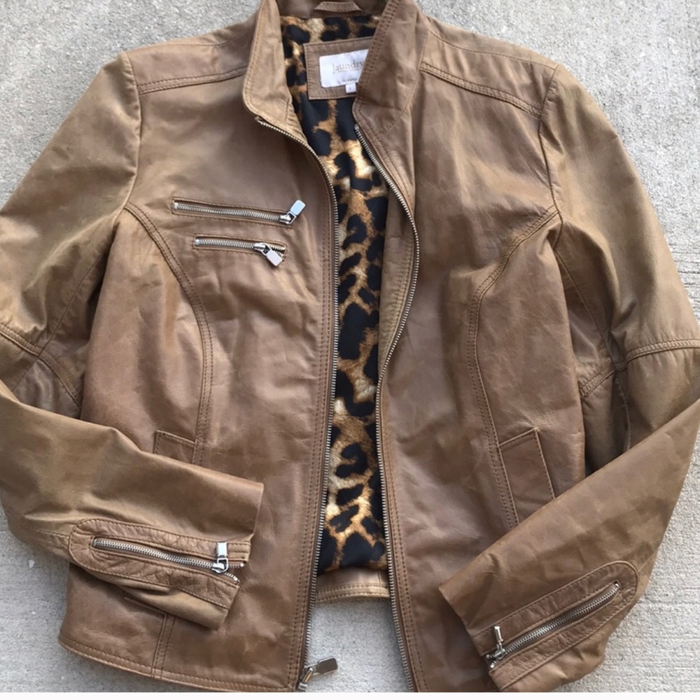 Laundry by shelli segal Leather Moto jacket